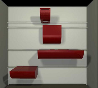 Illustration for article titled Badkamer: Save Bathroom Space With Fixtures That Slide on Rails